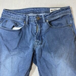 Buffalo David Bitton Axel Slim Stretch Jeans Mens 30x32 Medium Wash Blue Denim